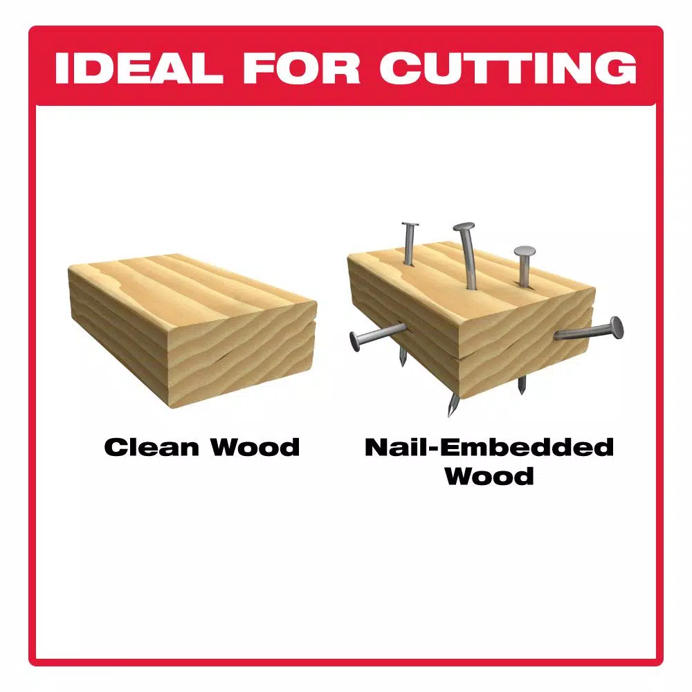 Diablo Demo Demon 6 in. Carbide-Tipped Reciprocating Saw Blade, 6/9 TPI for Nail-Embedded Wood