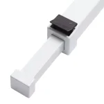 Prime-Line Adjustable Aluminum Sliding Patio Door Security Bar Lock, White, 28 in. to 48 in. thumbnail 4