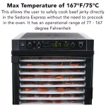 Tribest Sedona Express 11-Tray Food Dehydrator with TST Technology and Digital Controls thumbnail 5