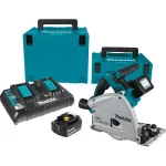 Makita 36V (18V X2 LXT) 6-1/2 in. Brushless Cordless Plunge Circular Saw Kit with (2) 5.0 Ah Batteries & Charger thumbnail 1