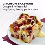 Circulon Nonstick 9 x 13 in. Rectangular Cake Pan, Merlot thumbnail 3