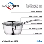 Frieling Kuchenprofi 6 in. Stainless Steel Stovetop Skillet with Clad Bottom thumbnail 4