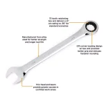 GearWrench 4-Piece Metric Combination Ratcheting Wrench Set thumbnail 4