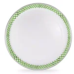 Golden Rabbit Green Scallop 20 in. Enamelware Serving Tray thumbnail 1