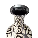 IMAX Benigna Beige Tall Oversized Floor Vase - Handcrafted Ceramic Amphora Decor thumbnail 2