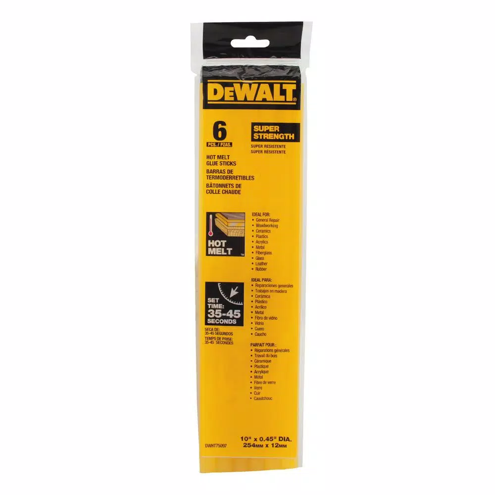 DEWALT DWHTGR50 Professional Ceramic Heating Element Glue Gun with 12-Pack Glue Sticks