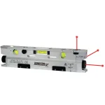Johnson 3-Beam Magnetic Torpedo Laser Level with Anodized Aluminum Frame thumbnail 2