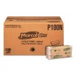 Marcal Pro 100% Recycled C-Fold White Paper Towels, 150 Sheets Per Pack, 16 Packs Per Carton thumbnail 2