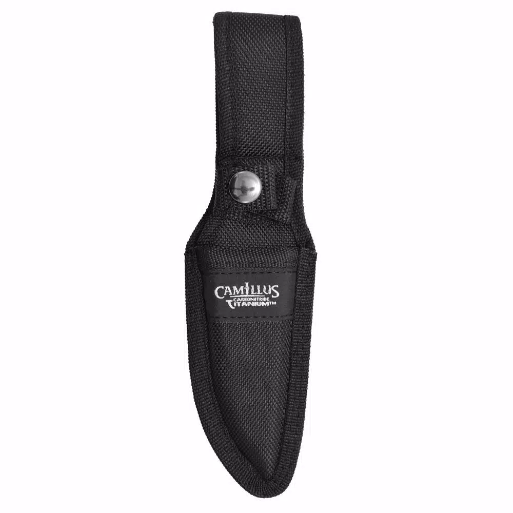 Camillus 7.75 in. Tanto Fixed Blade Knife with Carbonitride Titanium Coating and Micarta Handle