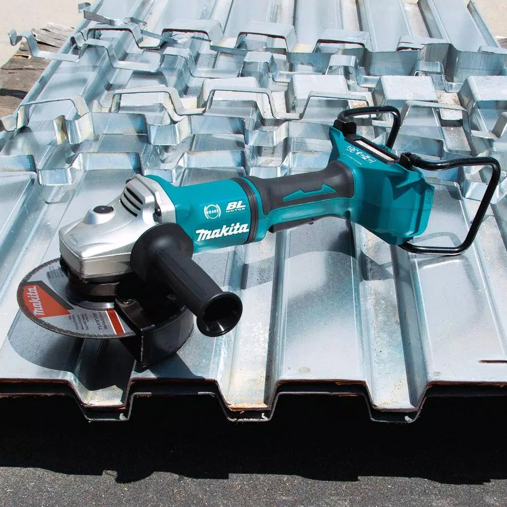 Makita 18V X2 LXT Brushless 7 in. Paddle Switch Angle Grinder with Electric Brake, Tool Only