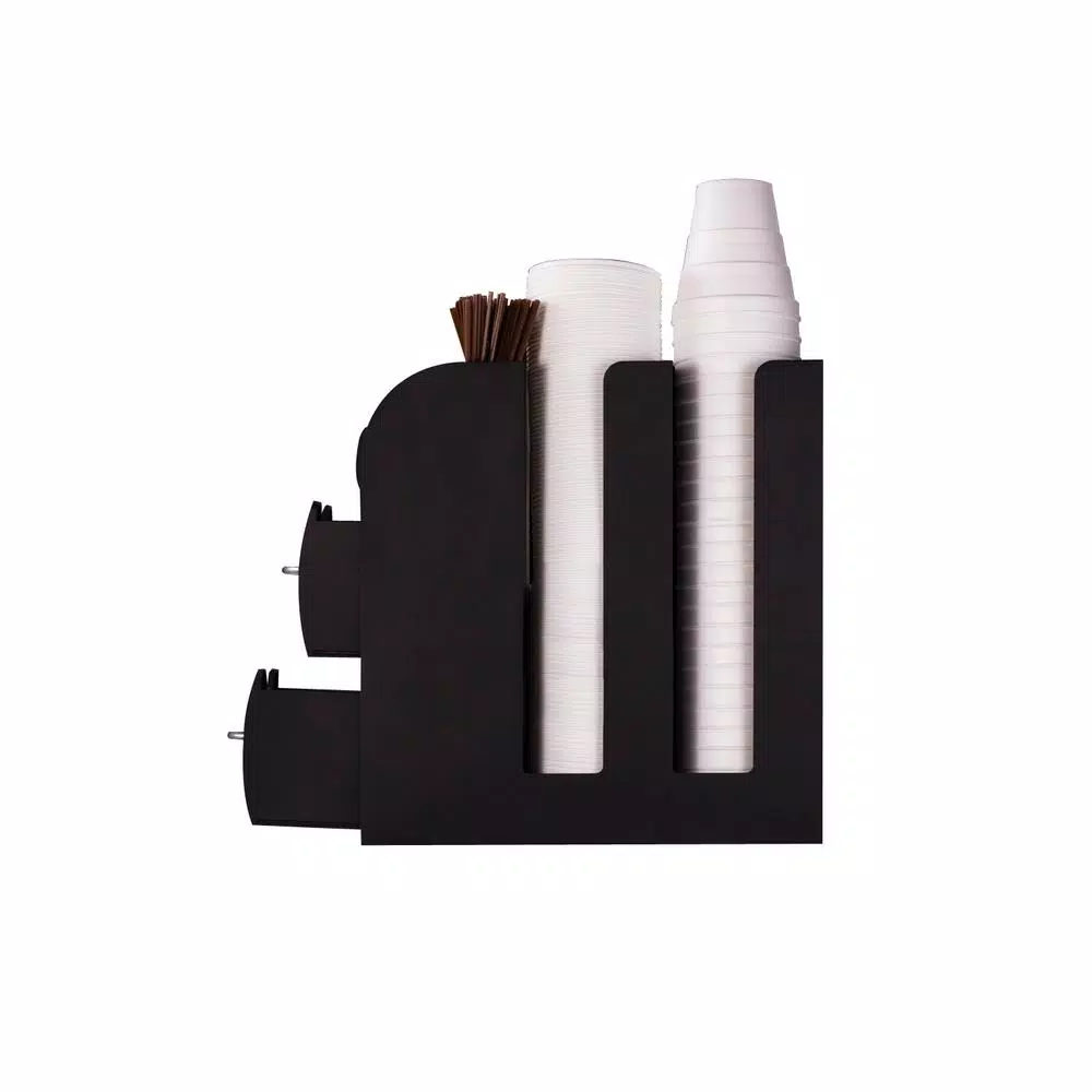 Mind Reader All-in-One Black K-Cup Storage Organizer and Napkin Holder