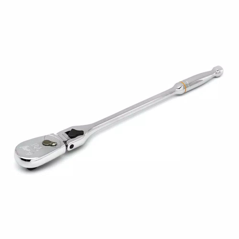 GEARWRENCH 1/2 in. Drive 90-Tooth Locking Flex Head Teardrop Ratchet, 17 in.