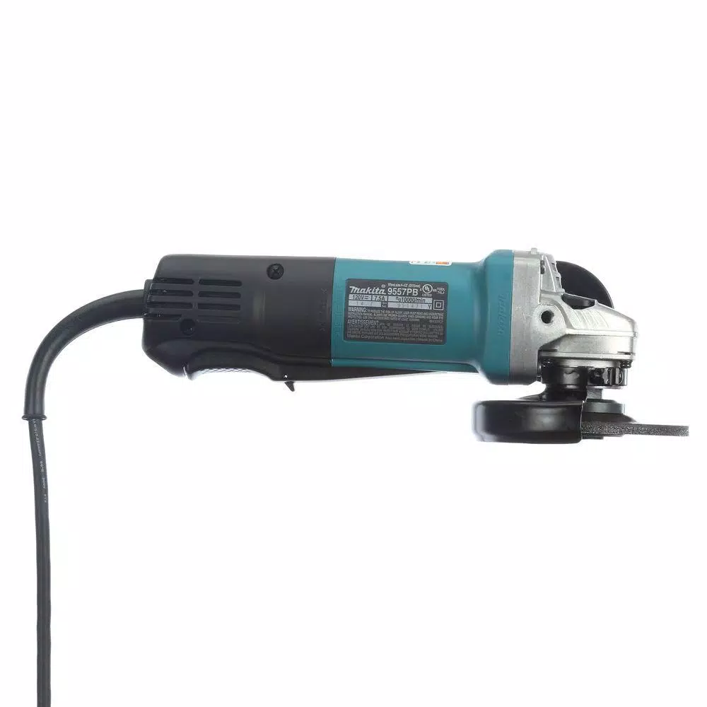 Makita 4-1/2 in. Angle Grinder, 7.5 Amp, 11,000 RPM with Paddle Switch