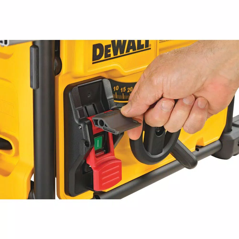 DEWALT 15 Amp 8-1/4 in. Compact Corded Jobsite Table Saw with Heavy-Duty Rolling Stand