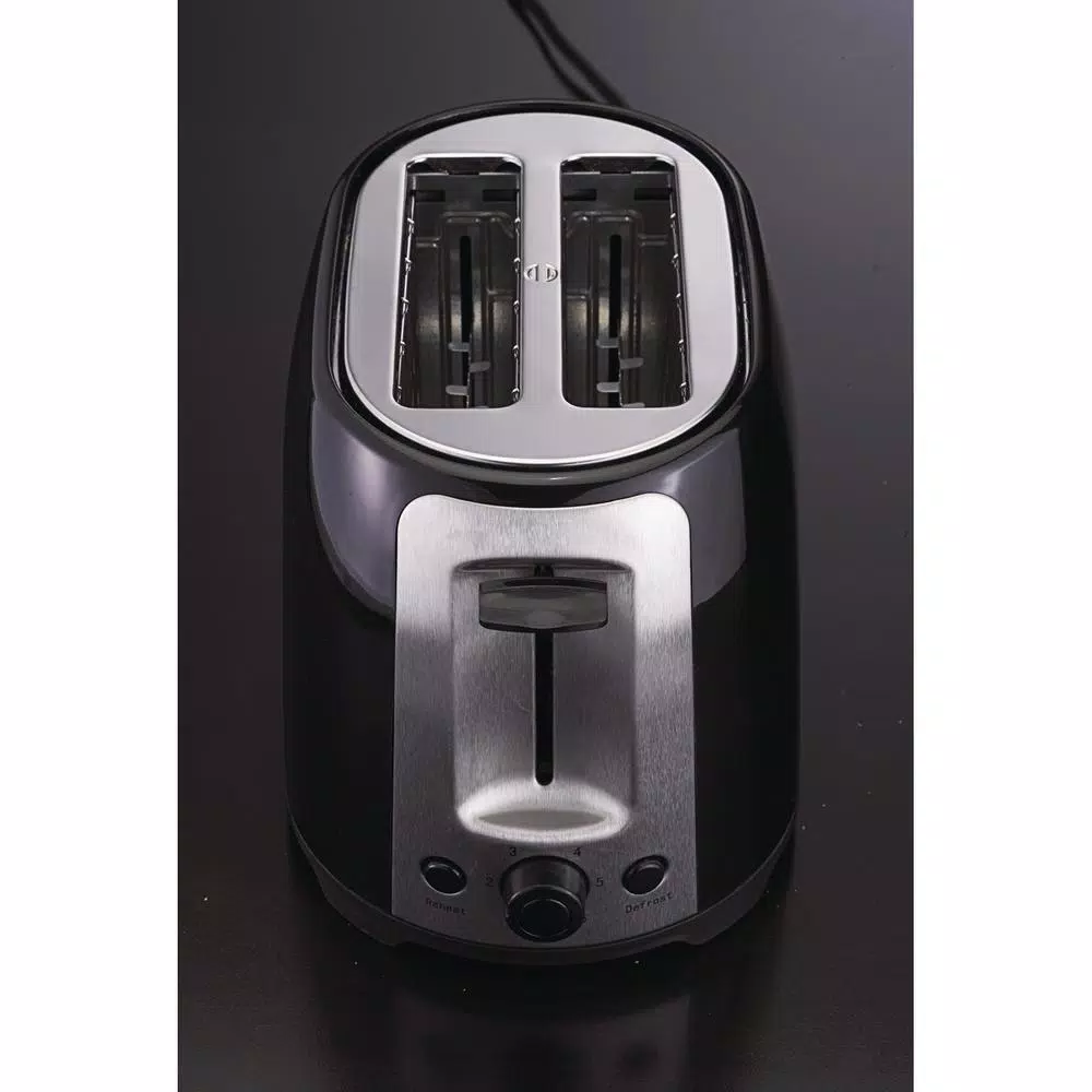 Brentwood Appliances 12-Cup Digital Coffee Maker and 2-Slice Extra-Wide Slot Toaster Bundle, Black