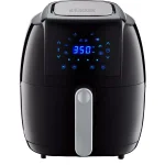 GoWISE USA 5.0 Qt. Black Electric Air Fryer with 8 Presets and Recipe Book thumbnail 1