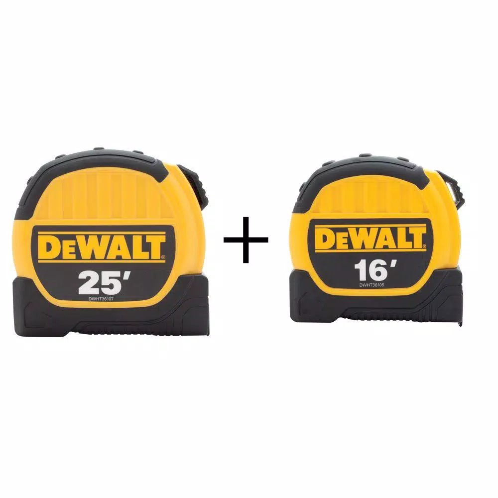 DEWALT 25 ft. and 16 ft. Tape Measure Combo Set