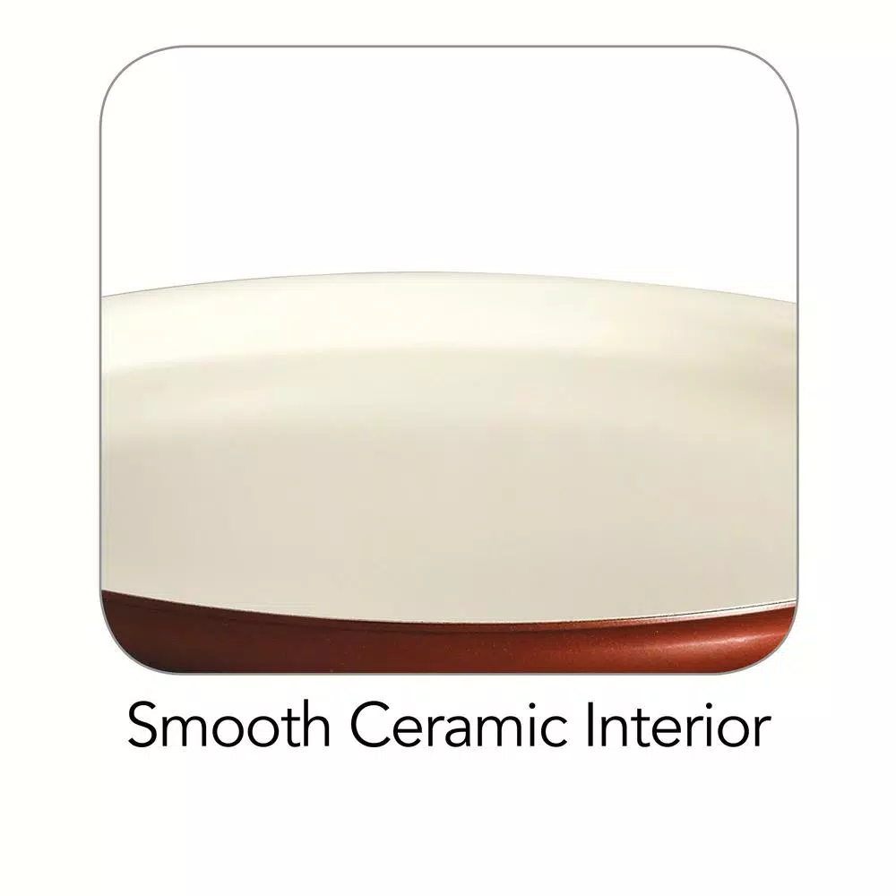 Tramontina Style Ceramica 12.5 in. Pizza Pan, Metallic Copper Aluminum