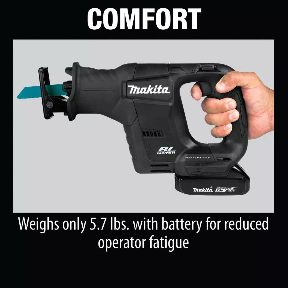 Makita 18V LXT Sub-Compact Brushless Cordless Reciprocating Saw Kit (2.0 Ah)