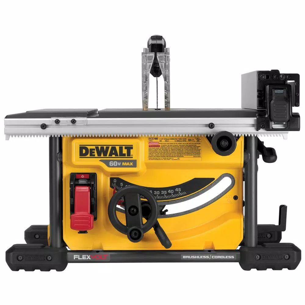 DEWALT FLEXVOLT 60V MAX Cordless Brushless 8-1/4 in. Table Saw Kit with (3) 6.0 Ah Batteries