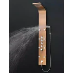 AKDY 65 in. 8-Jet Bronze Stainless Steel Shower Panel System with Rainfall Waterfall and Handheld Wand thumbnail 6