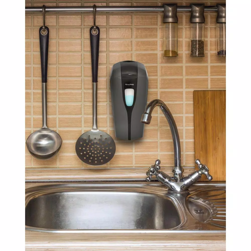 Alpine Industries Aspen Automatic Liquid Soap Dispenser, 1000 ml, Wall Mount, Gray