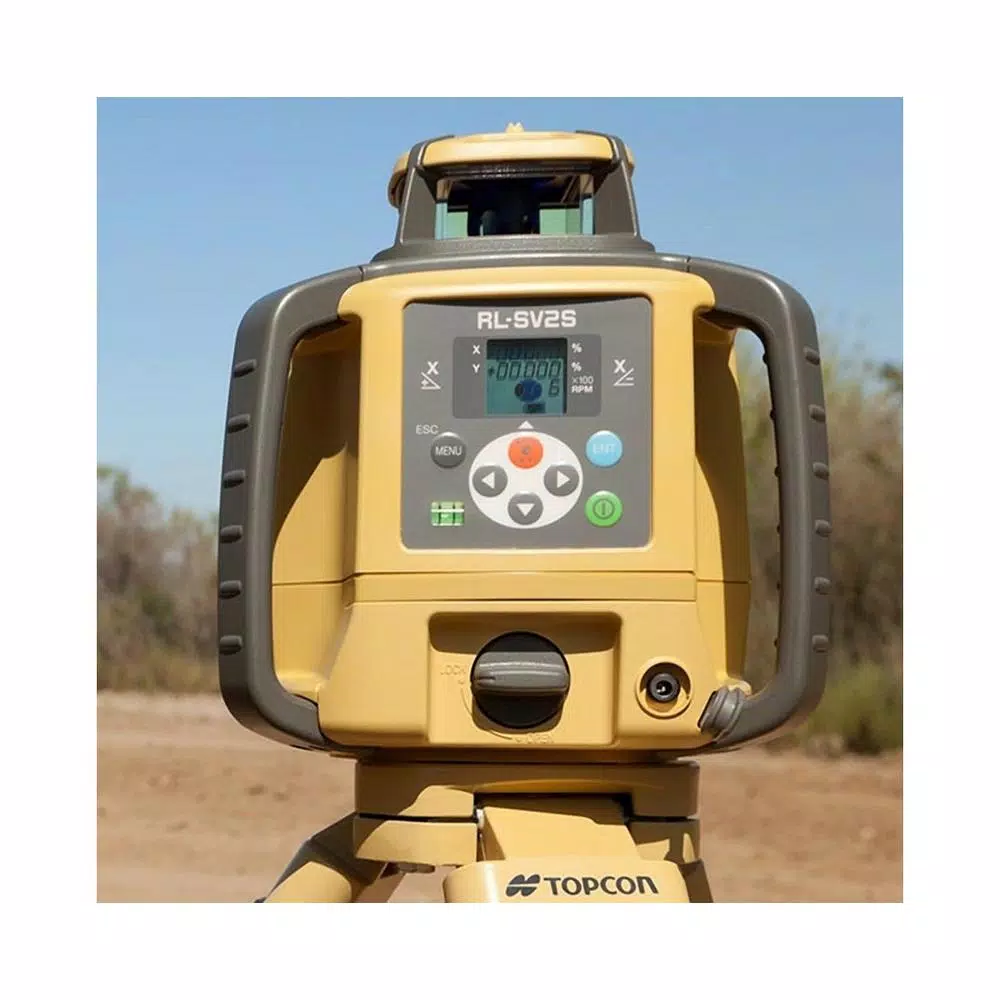 Topcon RL SV2S Dual Grade Rotary Laser Kit with LS-80L Sensor, 14 ft. Grade Rod & Tripod
