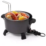 Presto 10 Qt. Black Kitchen Kettle XL Multi-Cooker and Deep Fryer with Tempered Glass Cover thumbnail 8