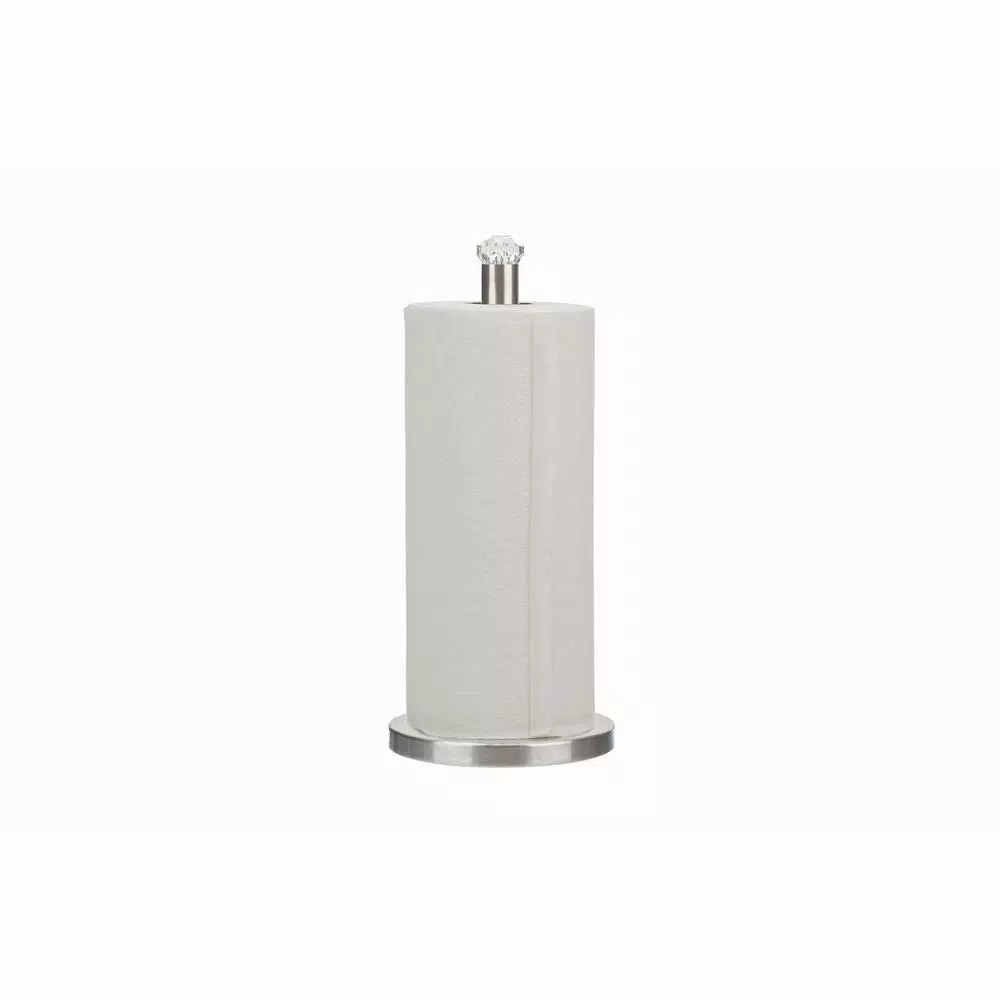 Jiallo Stainless Steel Free-Standing Paper Towel Holder, Weighted Base for Jumbo Rolls
