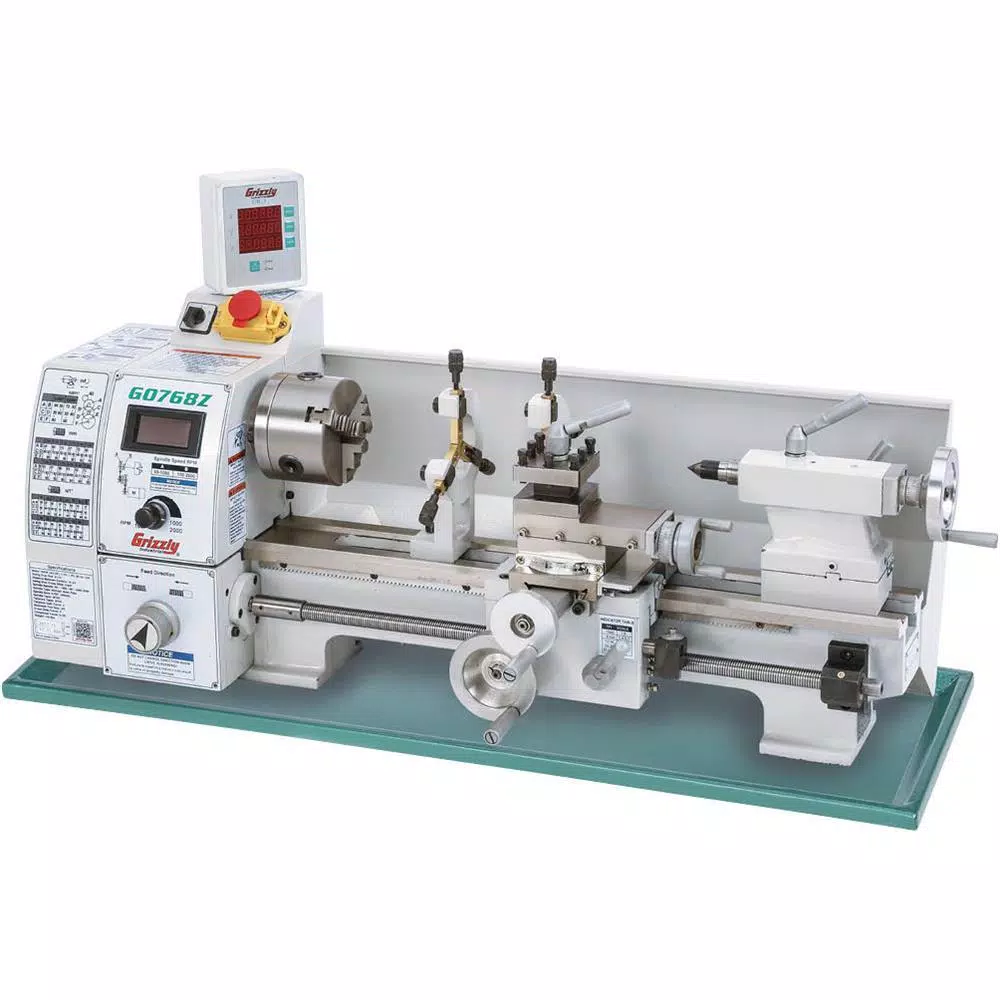 Grizzly Industrial 8 in. x 16 in. Variable-Speed Lathe with 3-Axis DRO
