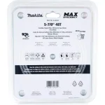 Makita 5-7/8 in. 48T Max Efficiency Carbide-Tipped Saw Blade for Thin Metal thumbnail 4