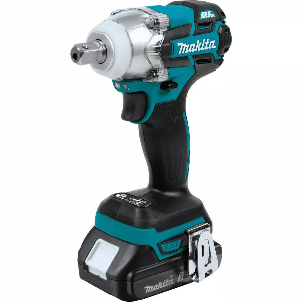 Makita 18V LXT Brushless 1/2 in. 3-Speed Impact Wrench Kit with 2.0Ah Battery and Charger