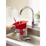 Brita Water Filter Pitcher, 80 fl. oz. Large Capacity, BPA Free, Red thumbnail 3