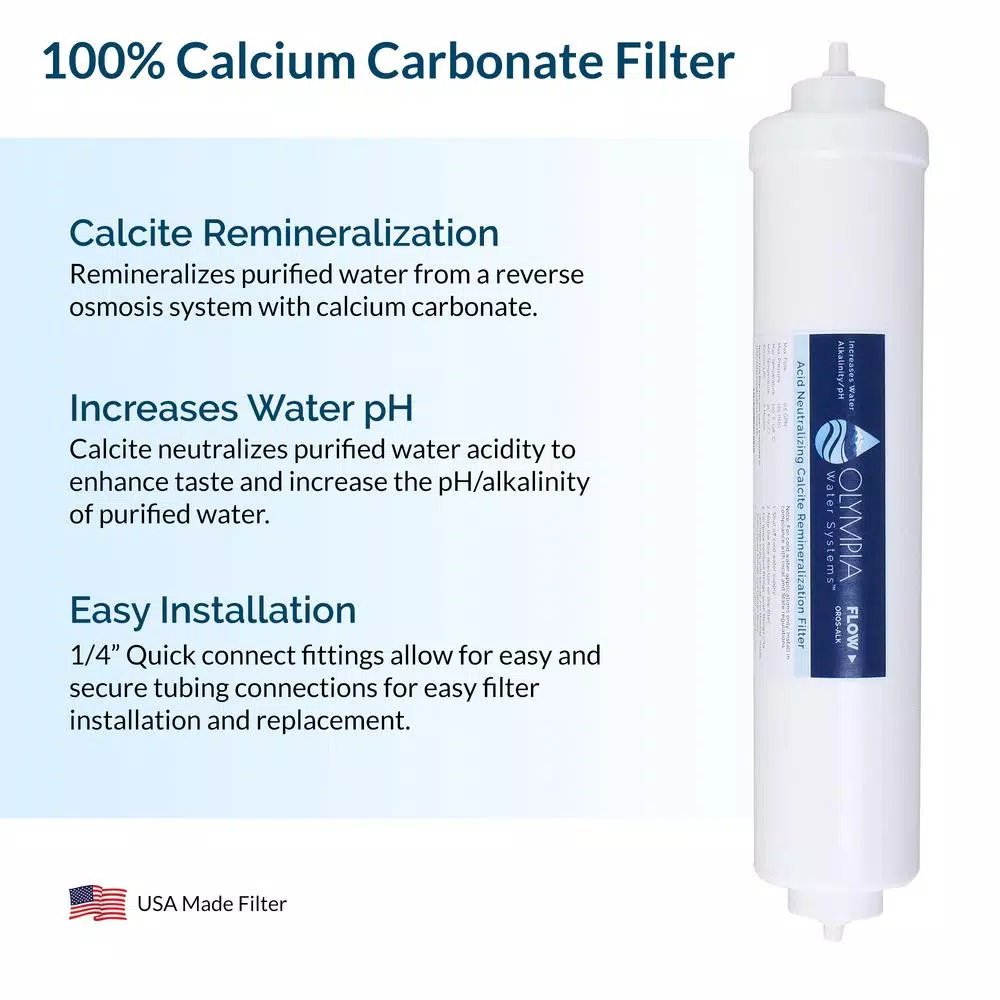 Olympia Water Systems OROS-ALKKT 10 in. Calcium Carbonate Alkaline Remineralization Filter Kit with 1/4 in. Quick Connect