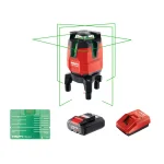 Hilti PM 40-MG Multi-Line Green Laser Level Kit with Battery, Charger, and Target Plate thumbnail 1