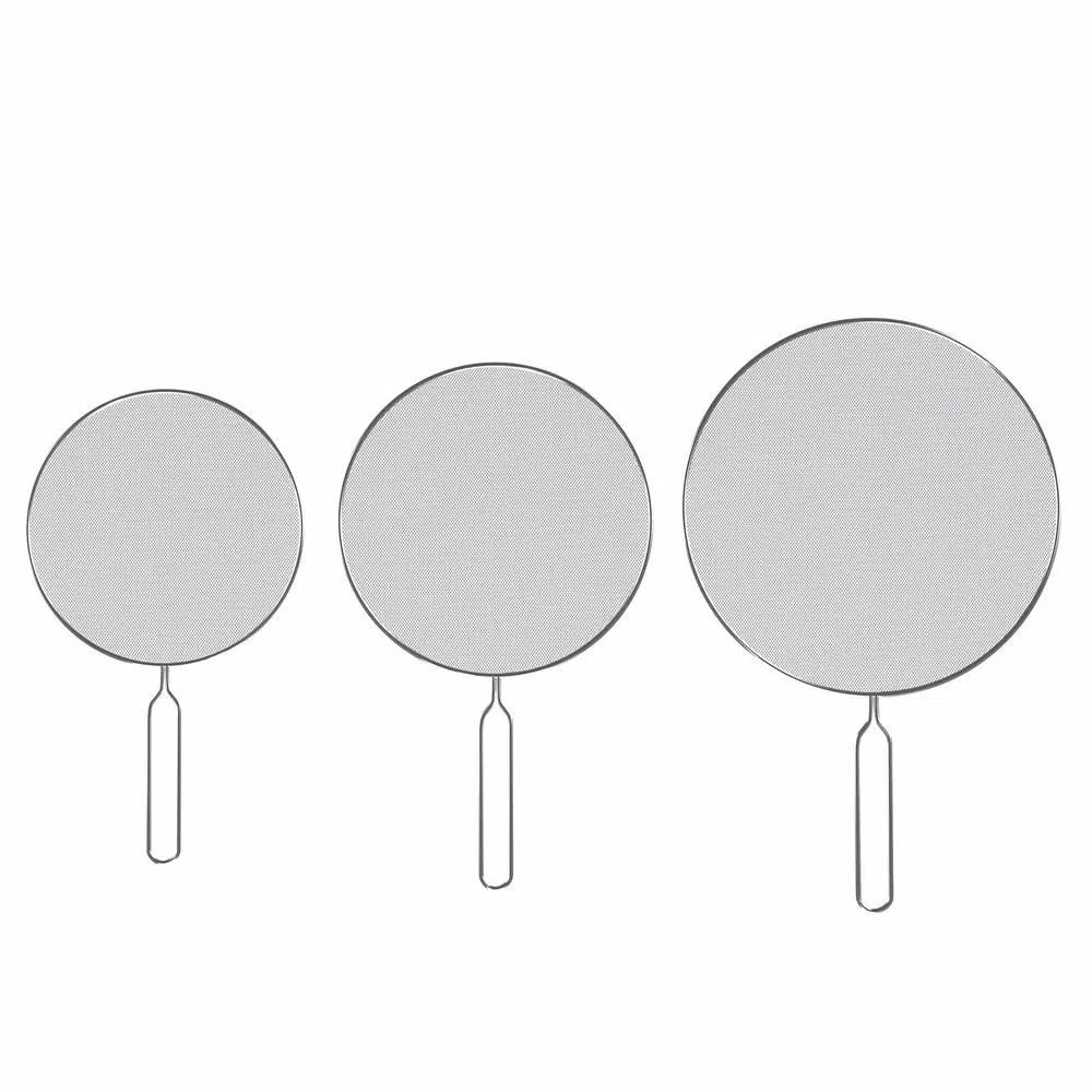Classic Cuisine Stainless Steel Mesh Splatter Screen Guards, 3-Pack
