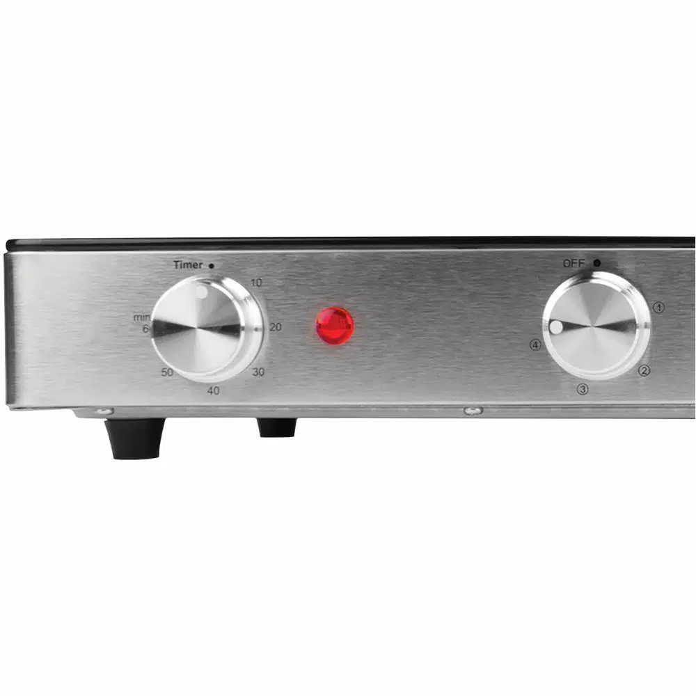 Brentwood Appliances TS-382 Double Infrared Electric Countertop Burner, 1800W, Black