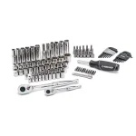 Husky 94-Piece Mechanics Tool Set with 1/4 in. and 3/8 in. Drive Ratchets and Sockets thumbnail 1