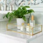 Home Details Vintage Gold Glass Keepsake Tray thumbnail 2
