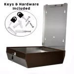 Alpine Industries Brushed Antique Bronze Stainless Steel C-Fold & Multi-Fold Paper Towel Dispenser thumbnail 5