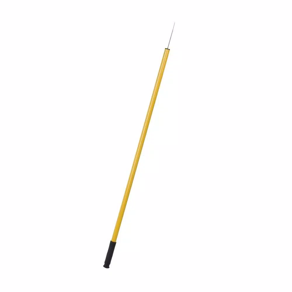 Ettore Professional Trash Picker with Safety Guard - 43 inch High-Visibility Yellow