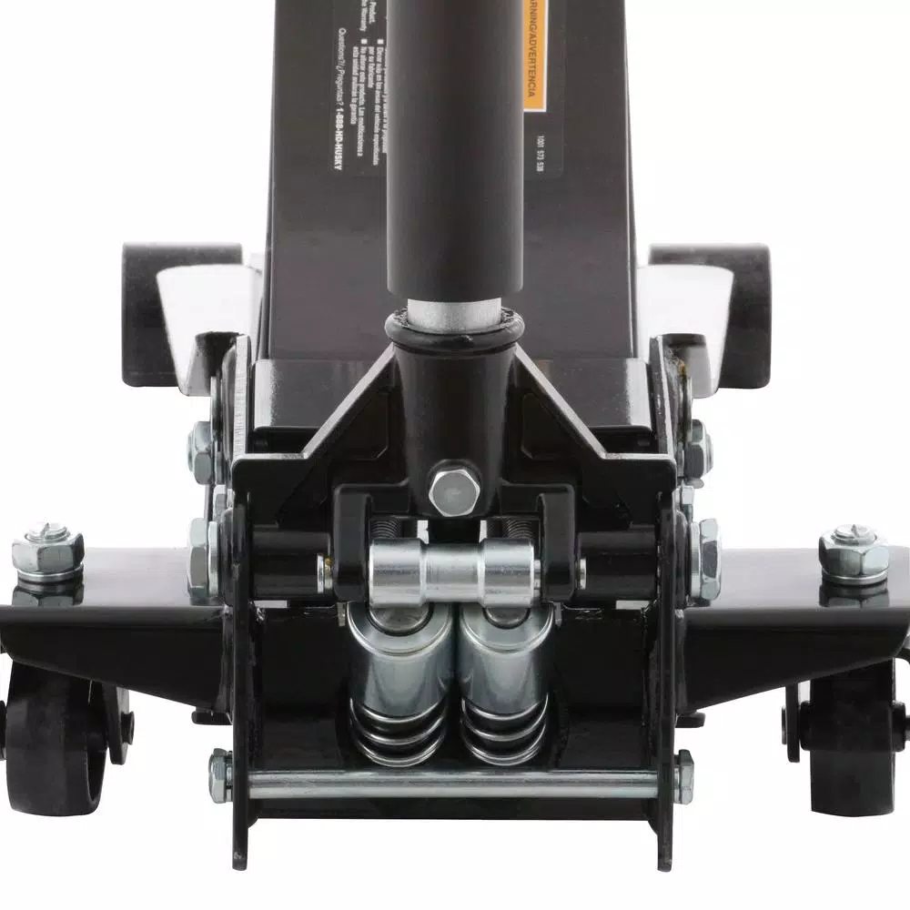 Husky 3-Ton Low Profile Floor Jack with Quick Lift and Dual Pump Design