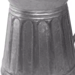 Benzara Vintage Style Gray Galvanized Metal Milk Pitcher - Rustic Kitchen Canister thumbnail 3