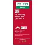 Home Accents Holiday 7.5 ft Sparkling Amelia Pine Pre-Lit Artificial Christmas Tree with 600 Warm White LED Lights thumbnail 12