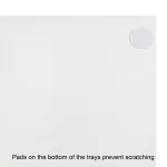 Kate and Laurel Lipton 16 in. White and Gold Decorative Wood Tray with Metal Handles thumbnail 5