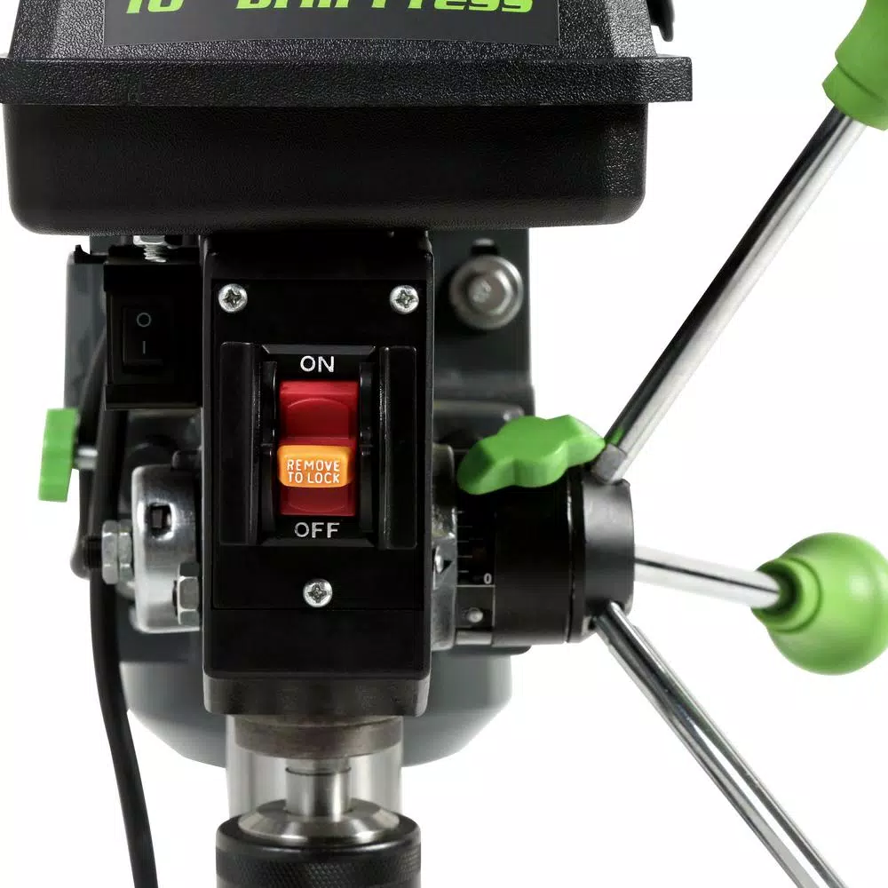 Genesis 10 in. 5-Speed Drill Press with 5/8 in. Chuck and LED Work Light