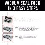 Caso VC 300 Food Vacuum Sealer with Food Management App and Bonus Bag & Roll Set, Silver/Black thumbnail 9