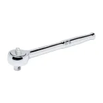 Husky 1/2 in. Drive Round Head Ratchet, 45-Tooth, Chrome Finish thumbnail 1