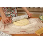 Fox Run White Marble Rolling Pin with Wooden Handles and Base thumbnail 4