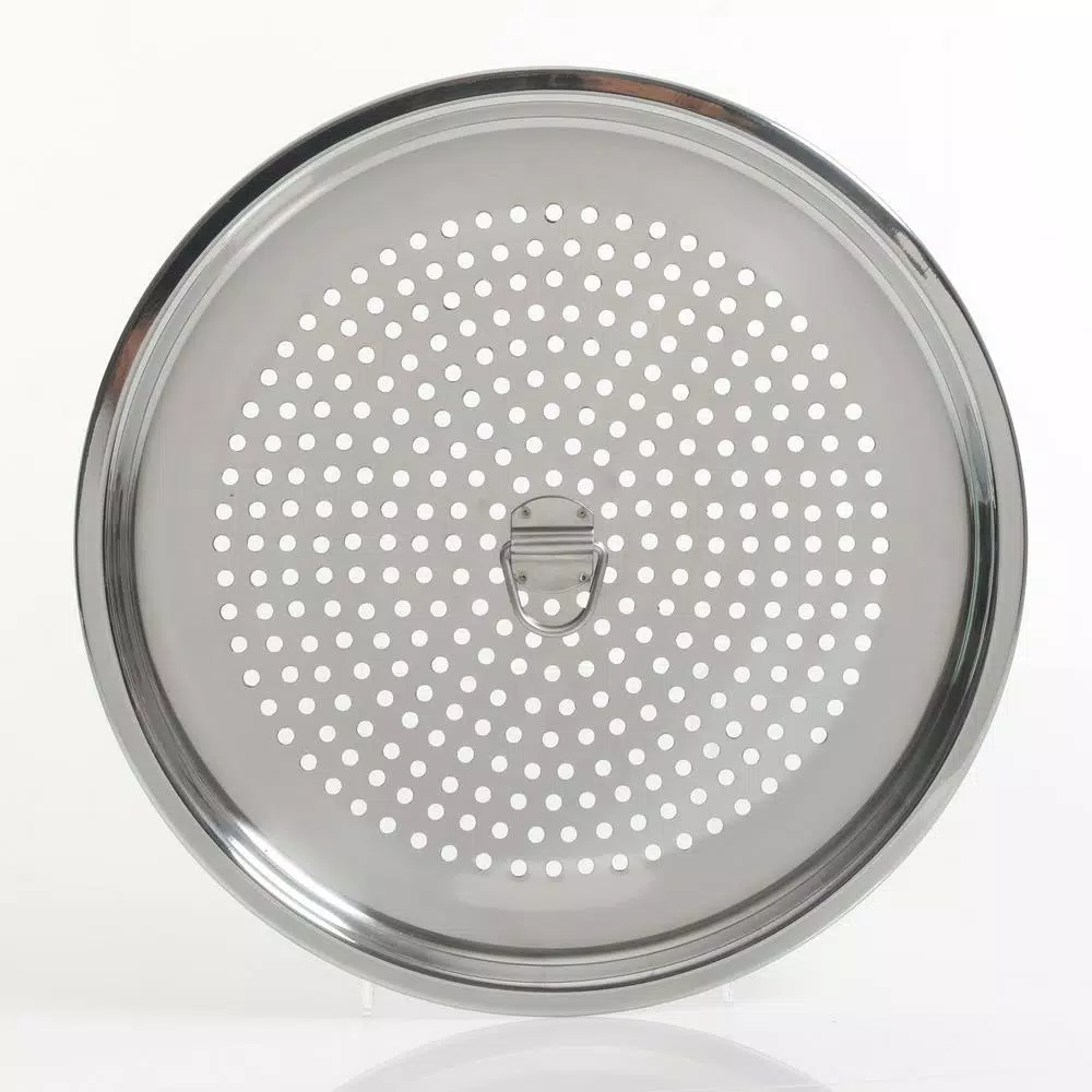 Kenmore 16-Quart Steel Stock Pot Set with Steamer Insert and Glass Lid, Broadway Blue
